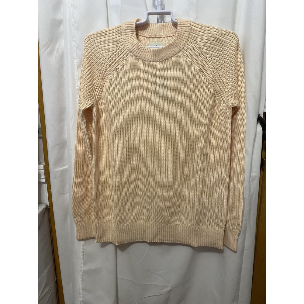 peach color ladies size xs pullover sweater new long sleeve